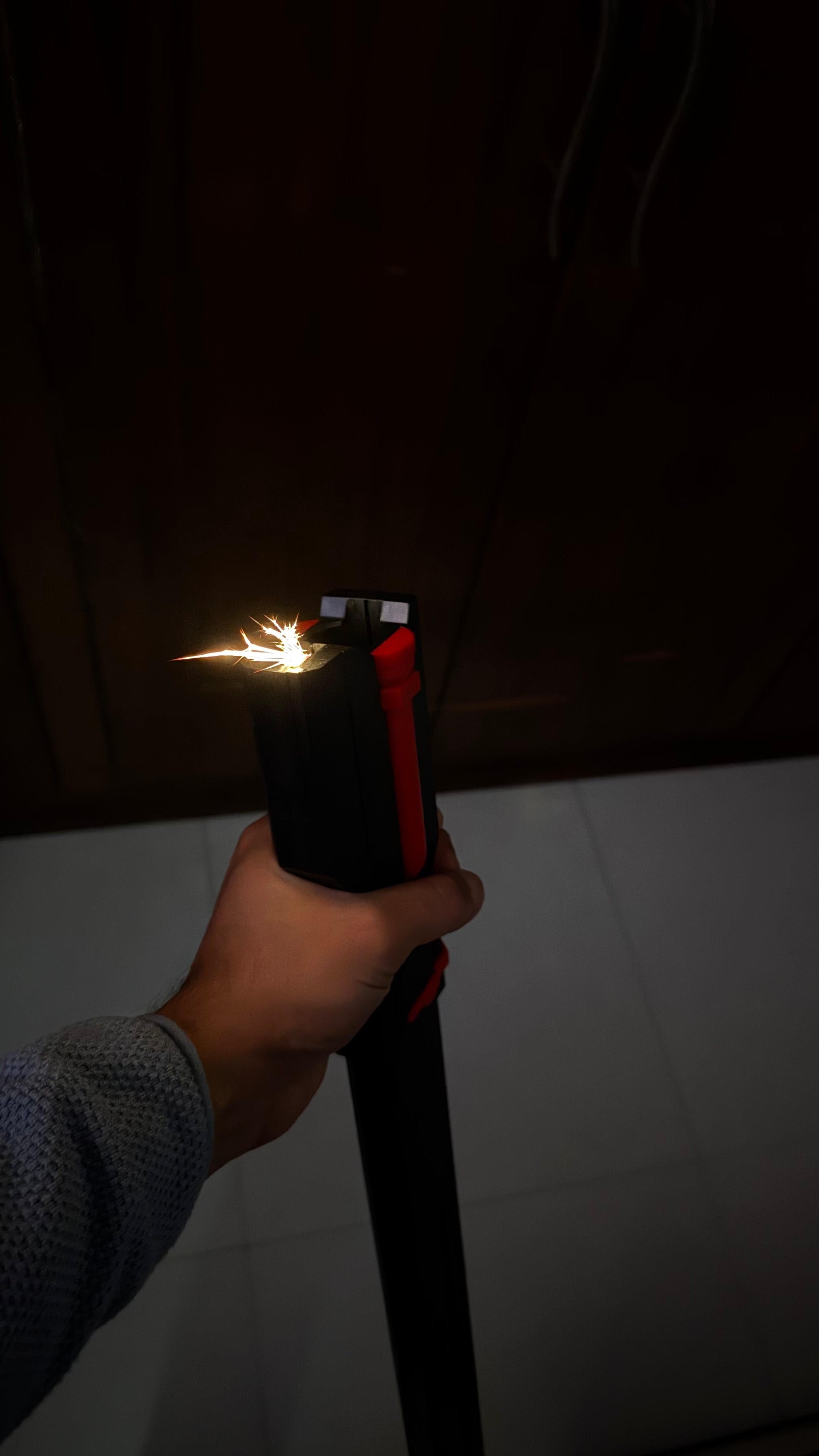 Premium Sparking LED Sword | Trending Katana | Swords with sparks+smoke+light | Rechargeable LED Katana