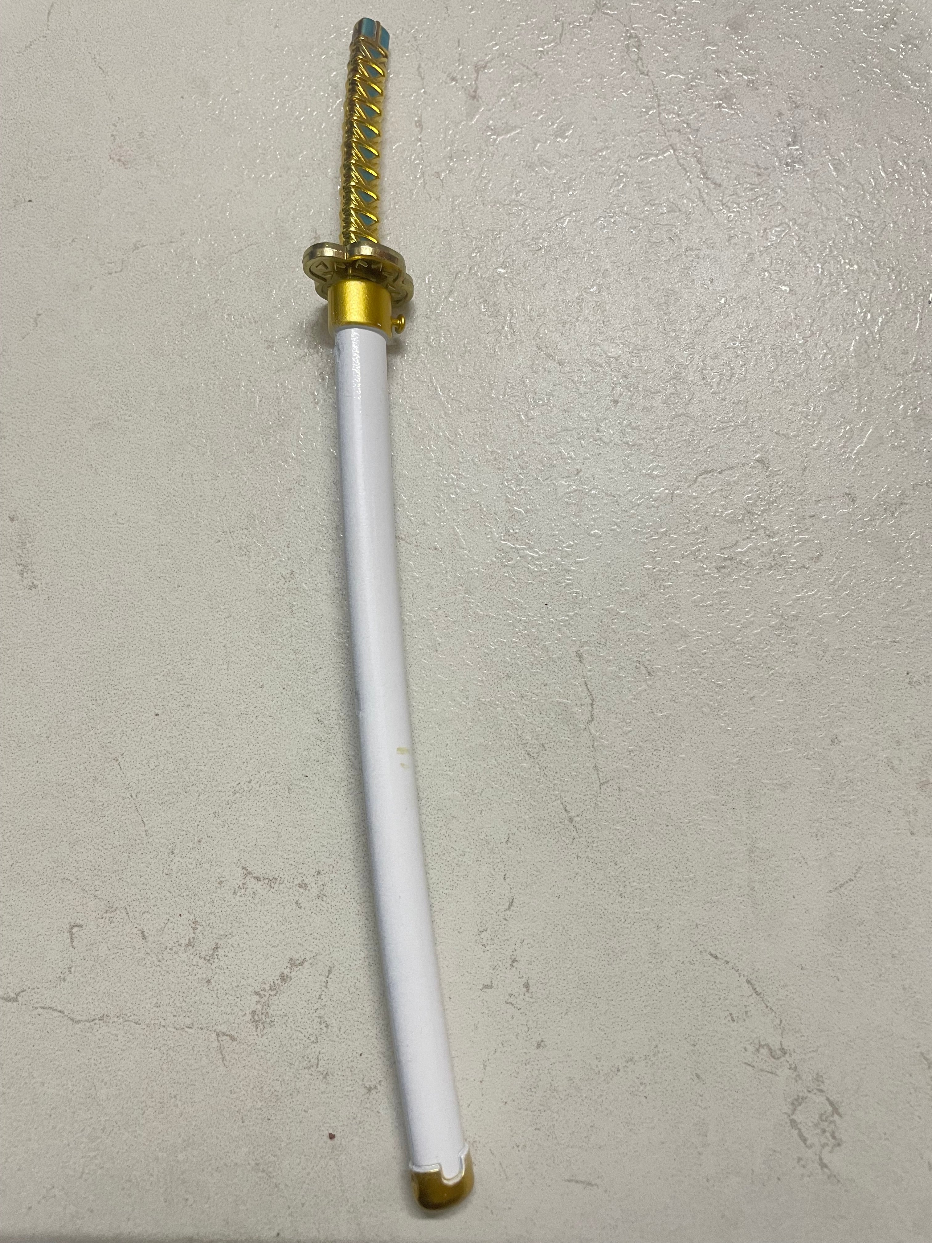 Large button katana keychain